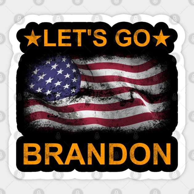 let's go brandon Sticker by peabo_mr